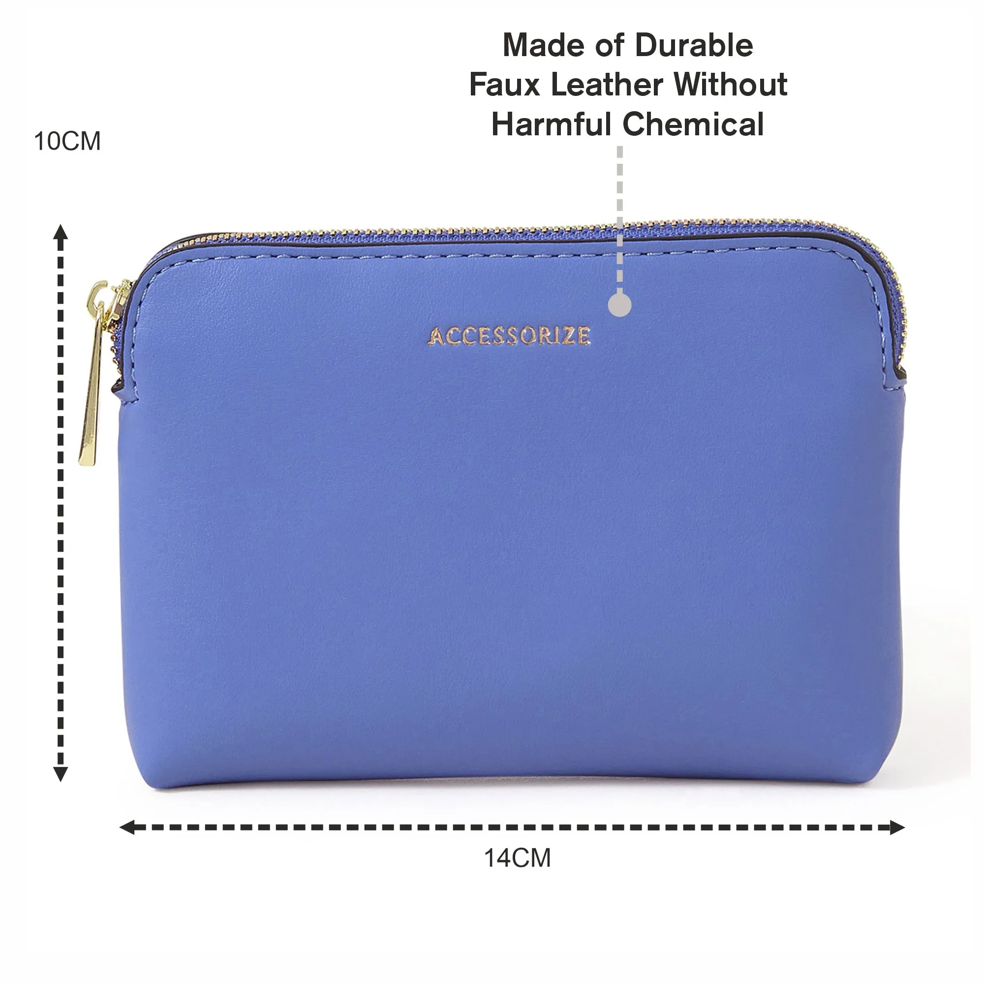 Accessorize London Women's Blue 
Classic Coin Purse
