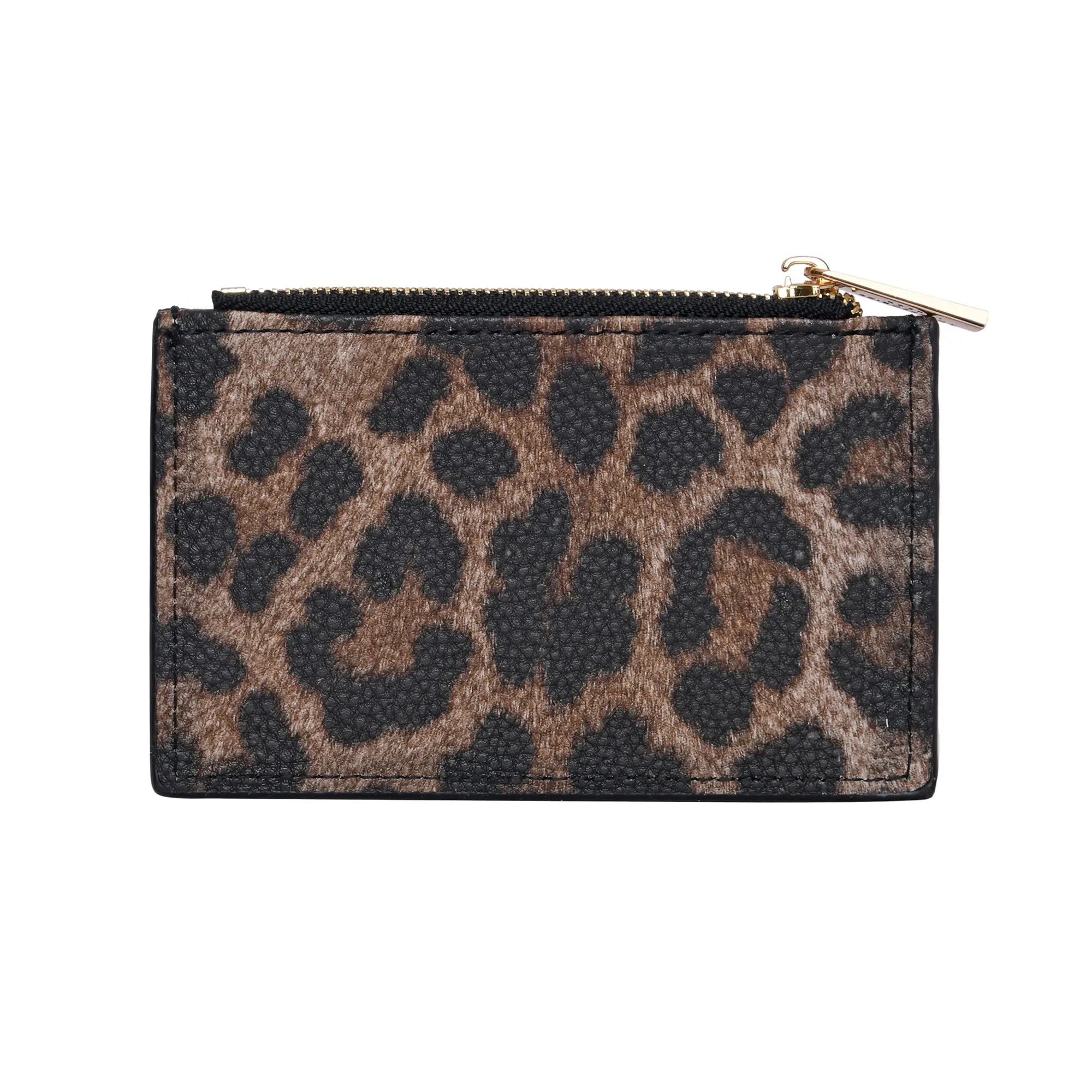 Accessorize London Women's Faux Leather Leopard 3 Compartment Card Holder
