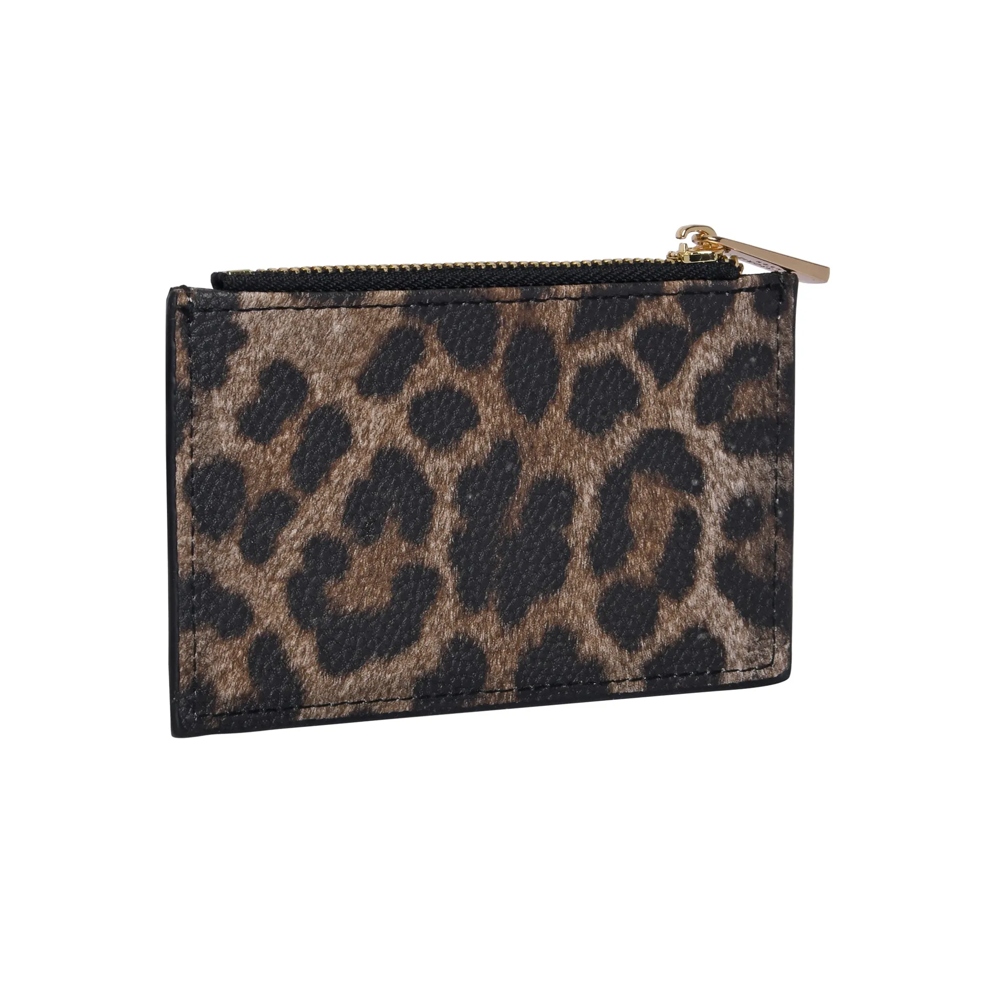 Accessorize London Women's Faux Leather Leopard 3 Compartment Card Holder