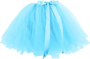 Adult Tutu Women's Tulle Skirt Knee Length 6-Layered Wedding Party Women Tennis Skirt Adult Tutu Skirts for Women