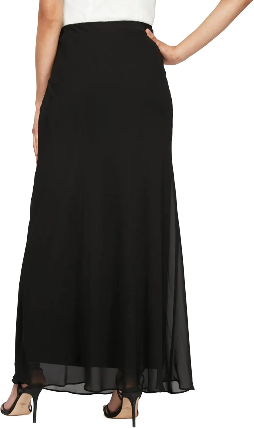 Alex Evenings Women's Long Maxi Skirt (Regular and Petite)
