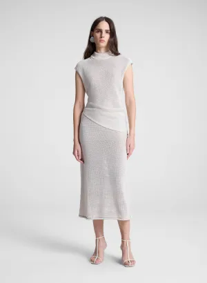 Anne Open Knit Midi Skirt