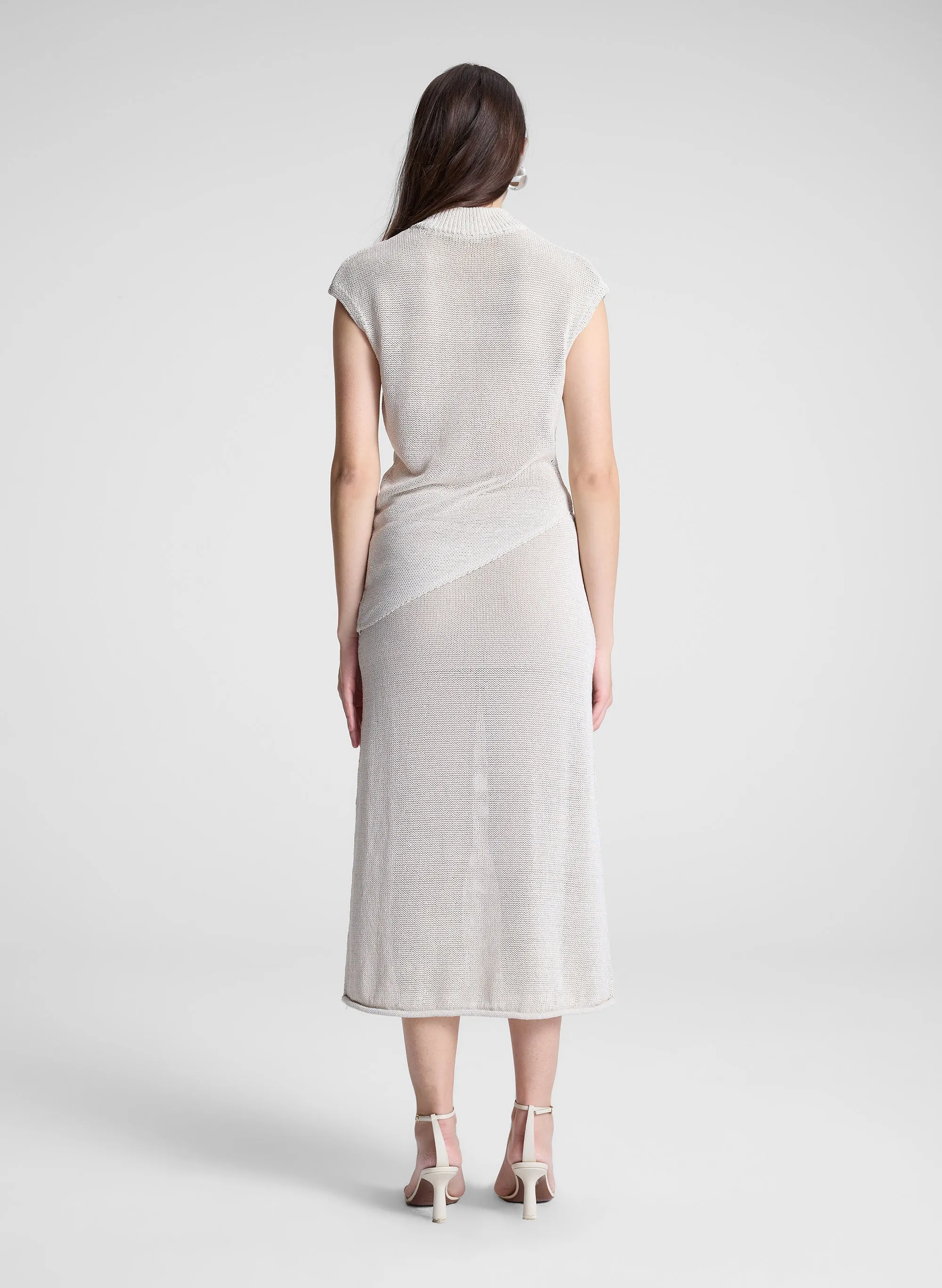 Anne Open Knit Midi Skirt