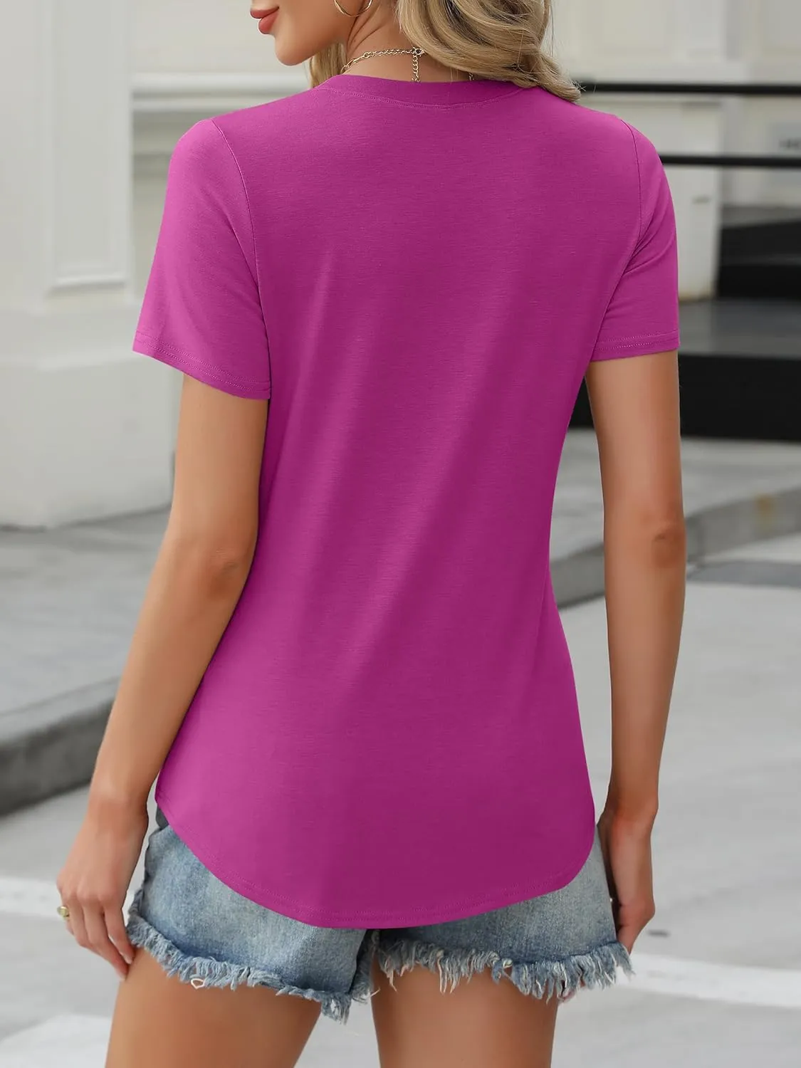 ANRABESS Womens Summer Tops Workout Shirts Beach Vacation Outfits Business Tshirts Dressy Fashion Spring Clothes 2025