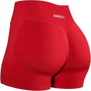 AUROLA Influence Workout Shorts for Women,2.5 3.5 4.5 5.5 6.5 No Roll Up Squat Proof Scrunch Seamless Compression Gym Short