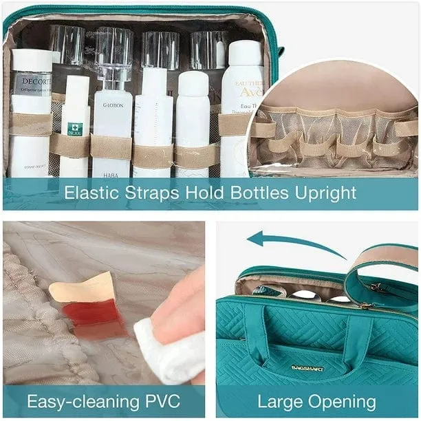 BAGSMART - Toiletry Bag Hanging Travel Makeup Organizer
