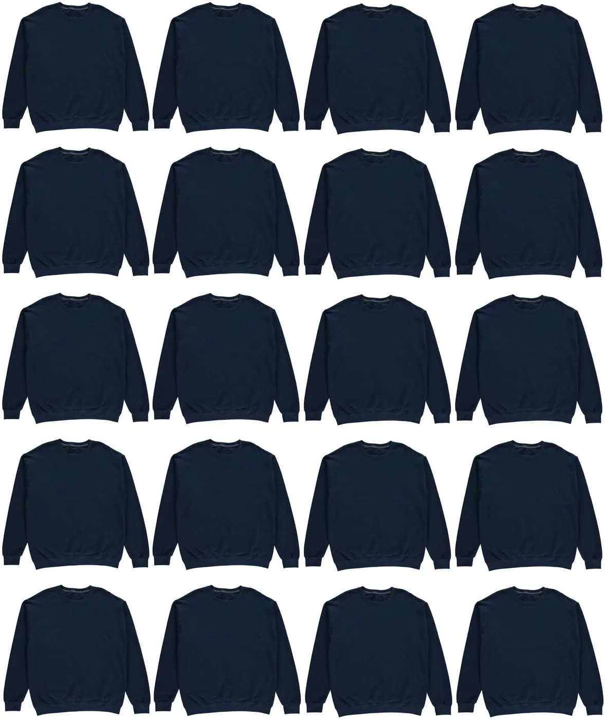 BILLIONHATS Mens Crewneck Sweatshirts in Bulk, Cotton, Wholesale Screenprinting Sweat Shirts For Men, Layer Shirt