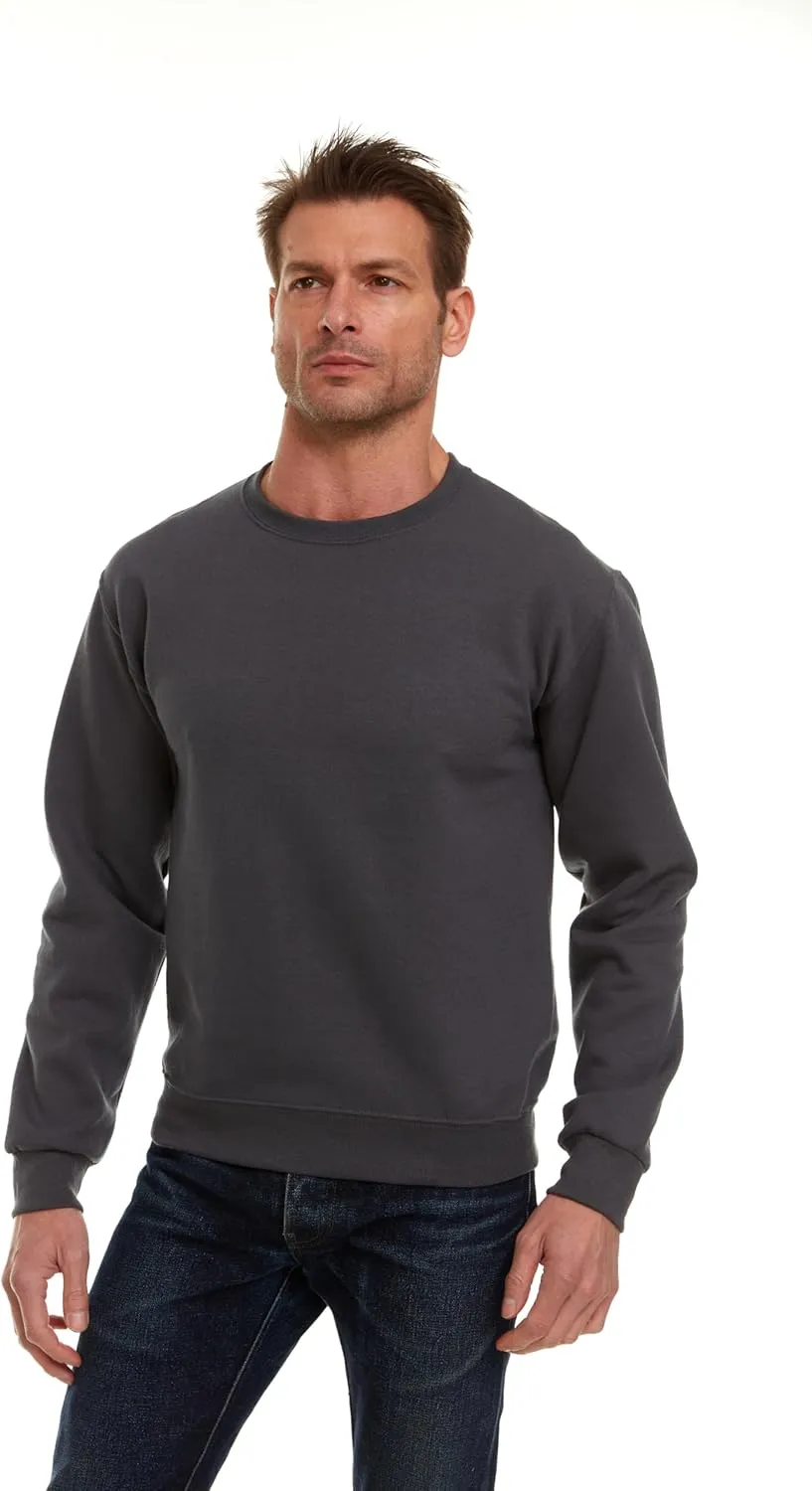 BILLIONHATS Mens Crewneck Sweatshirts in Bulk, Cotton, Wholesale Screenprinting Sweat Shirts For Men, Layer Shirt