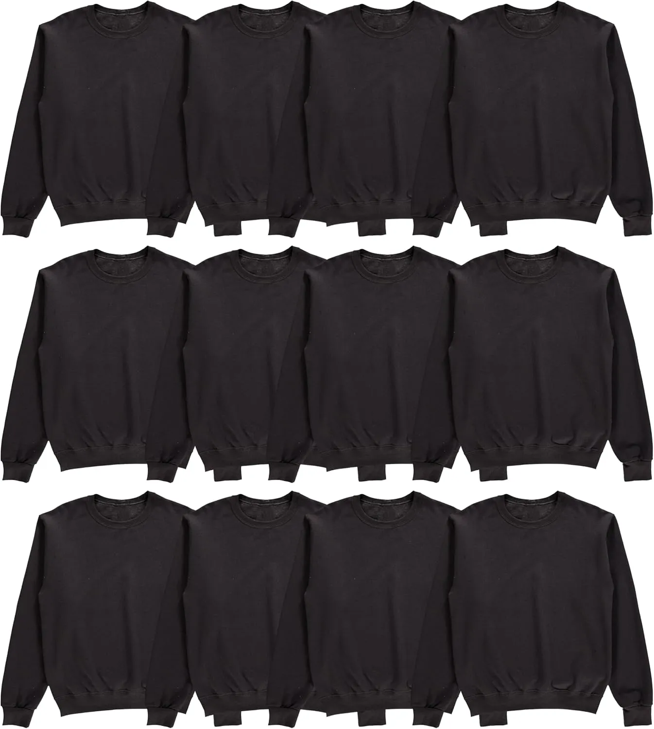 BILLIONHATS Mens Crewneck Sweatshirts in Bulk, Cotton, Wholesale Screenprinting Sweat Shirts For Men, Layer Shirt