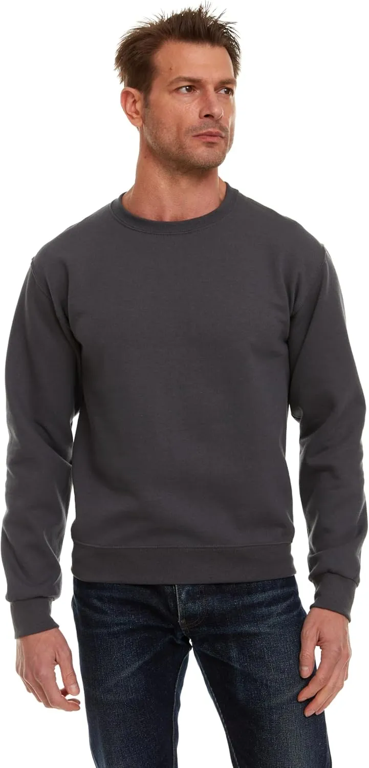 BILLIONHATS Mens Crewneck Sweatshirts in Bulk, Cotton, Wholesale Screenprinting Sweat Shirts For Men, Layer Shirt