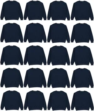BILLIONHATS Mens Crewneck Sweatshirts in Bulk, Cotton, Wholesale Screenprinting Sweat Shirts For Men, Layer Shirt