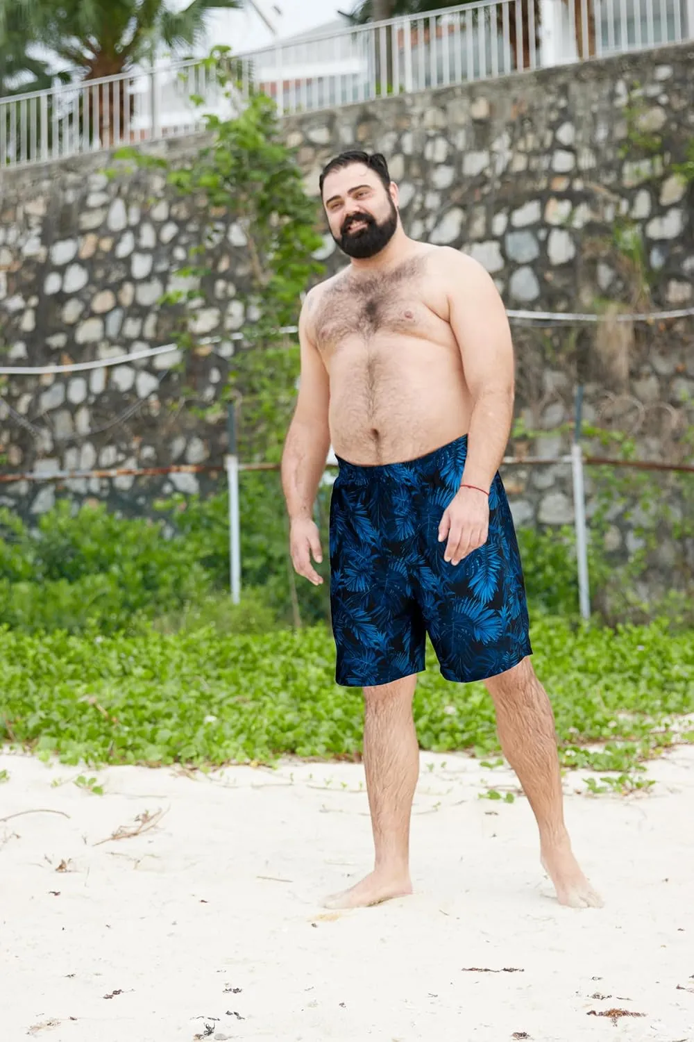 BRISIRA Big and Tall Mens Swim Trunks Swim Shorts Compression Liner Swimsuit Bathing Suit Board Shorts 1X-6X
