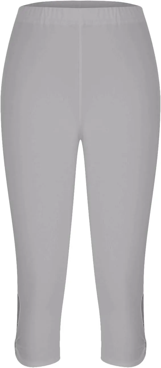 Capri Leggings for Women Summer Dressy Cropped Workout Yoga Leggings Stretch Pants High Waist Gym Compression Capris