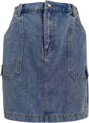 Cargo Womens Skirt Jean Mini Skirts for Women A Line Denim Dress High Rise Swing Skirt and Top Set for Women Elegant