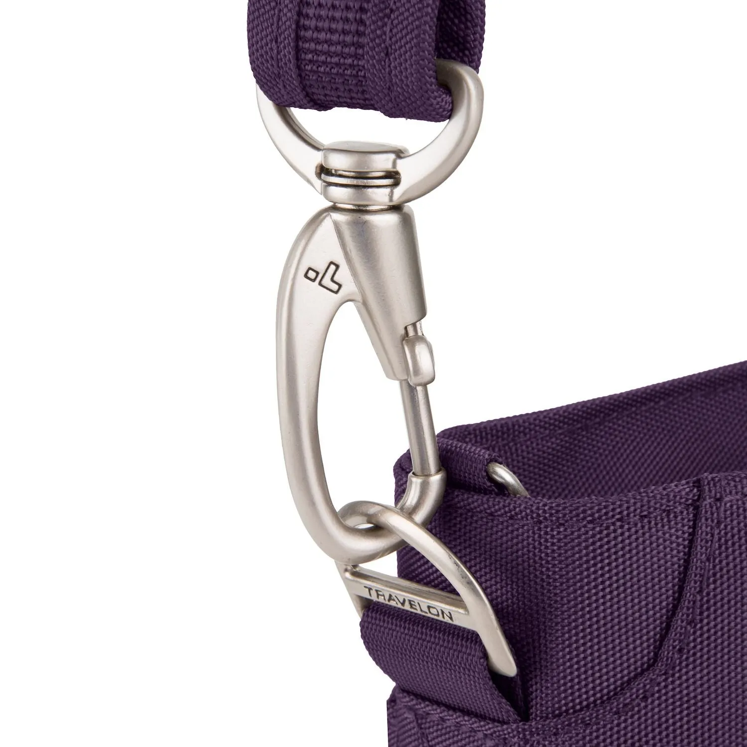Classic Travelon Anti-Theft Travelon Mini Shoulder Bag, purple