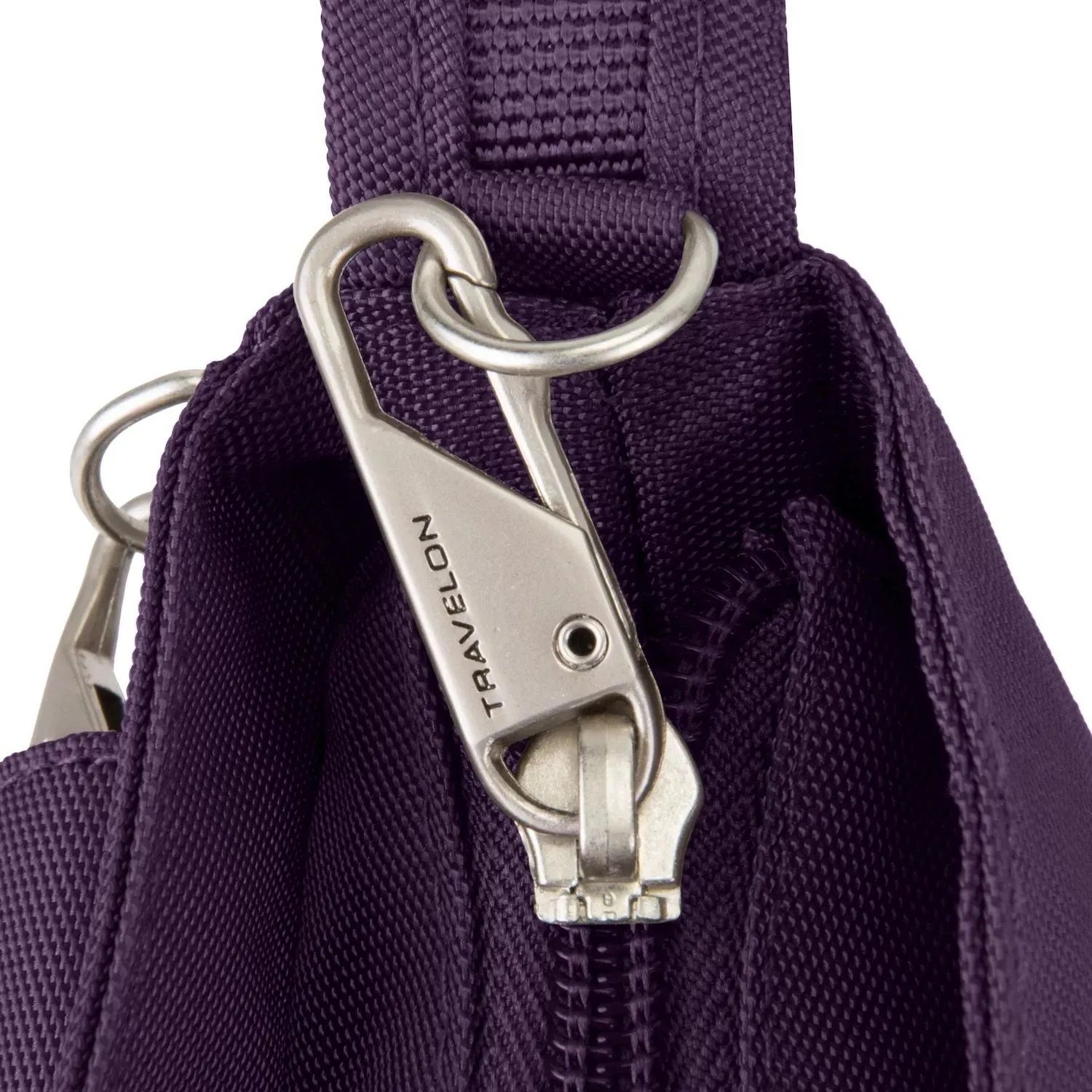 Classic Travelon Anti-Theft Travelon Mini Shoulder Bag, purple