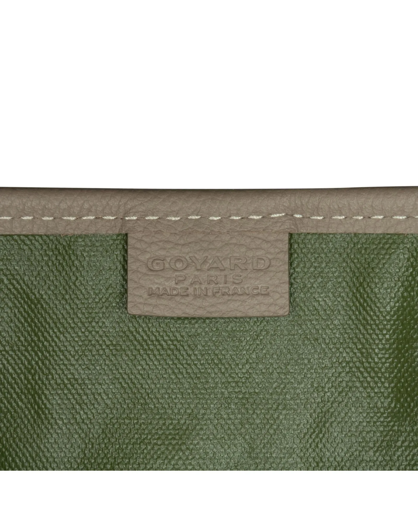 Coated Canvas Tote with Leather Trim and Detachable Strap