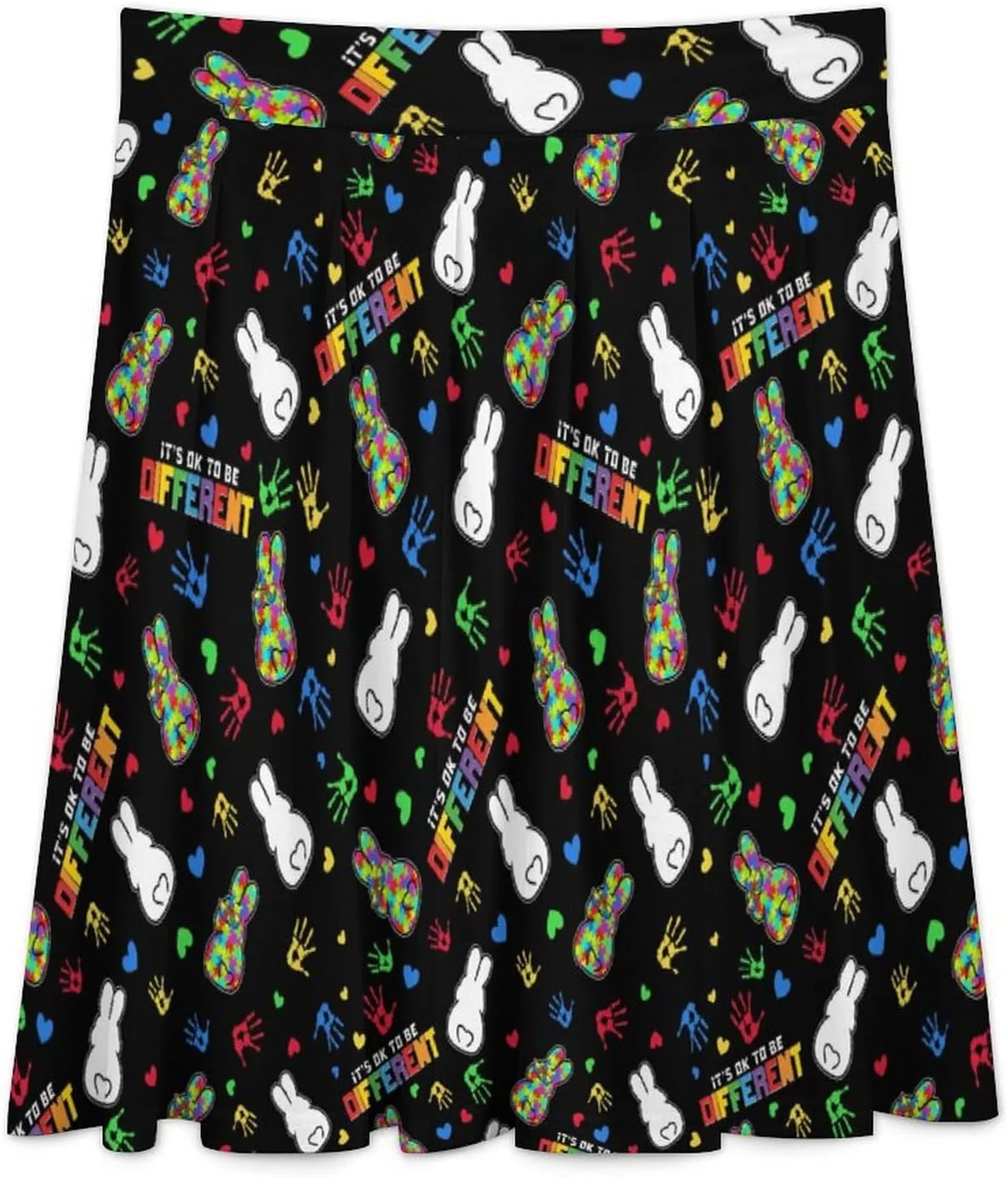 Daisy Flowers Navy Skirts for Women Work Party Travel Midi Length Ruffle Skirt High Waisted Fall Long Casual Skirts