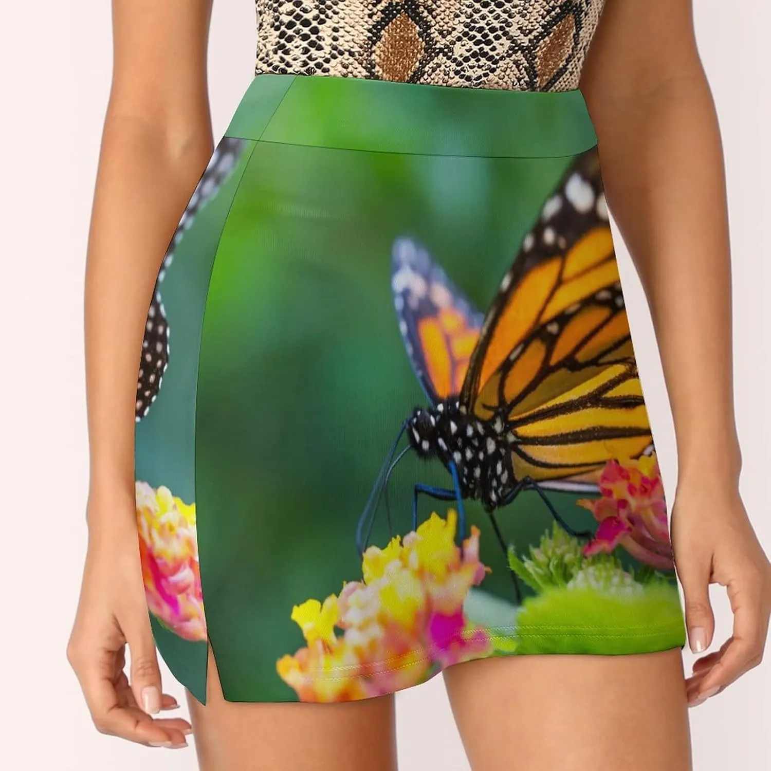 DENFY Transgender Flag Women's Tennis Skirts Inner Shorts Elastic Sports Golf Skorts with Pockets
