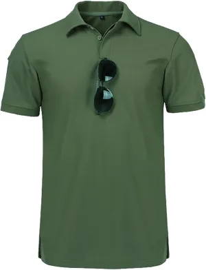 disi Mens Polo Shirts Quick-Dry Cool Short Sleeve Sports Casual Tennis Golf Shirt for Men