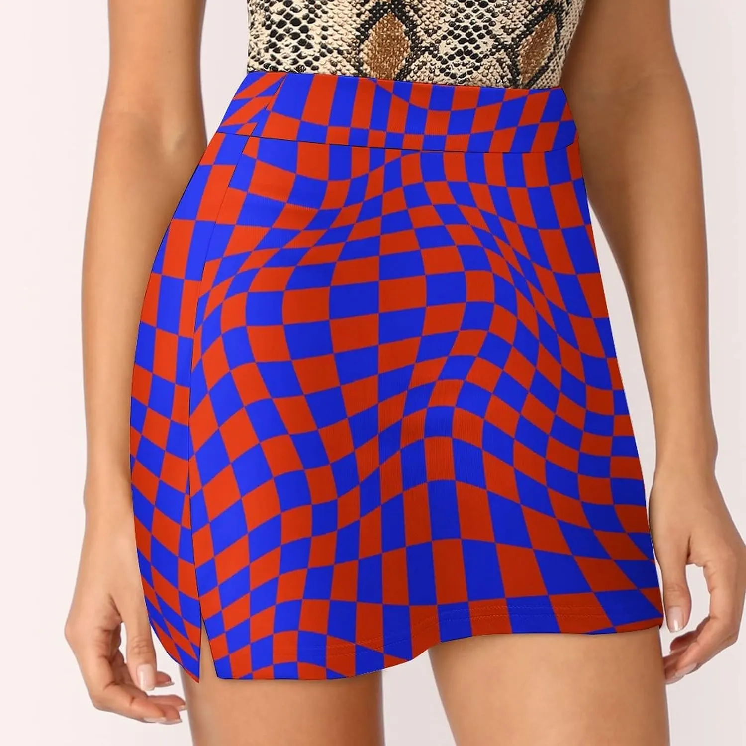 Dolphins and Sea Life Women's Tennis Skirts Inner Shorts Elastic Sports Golf Skorts with Pockets