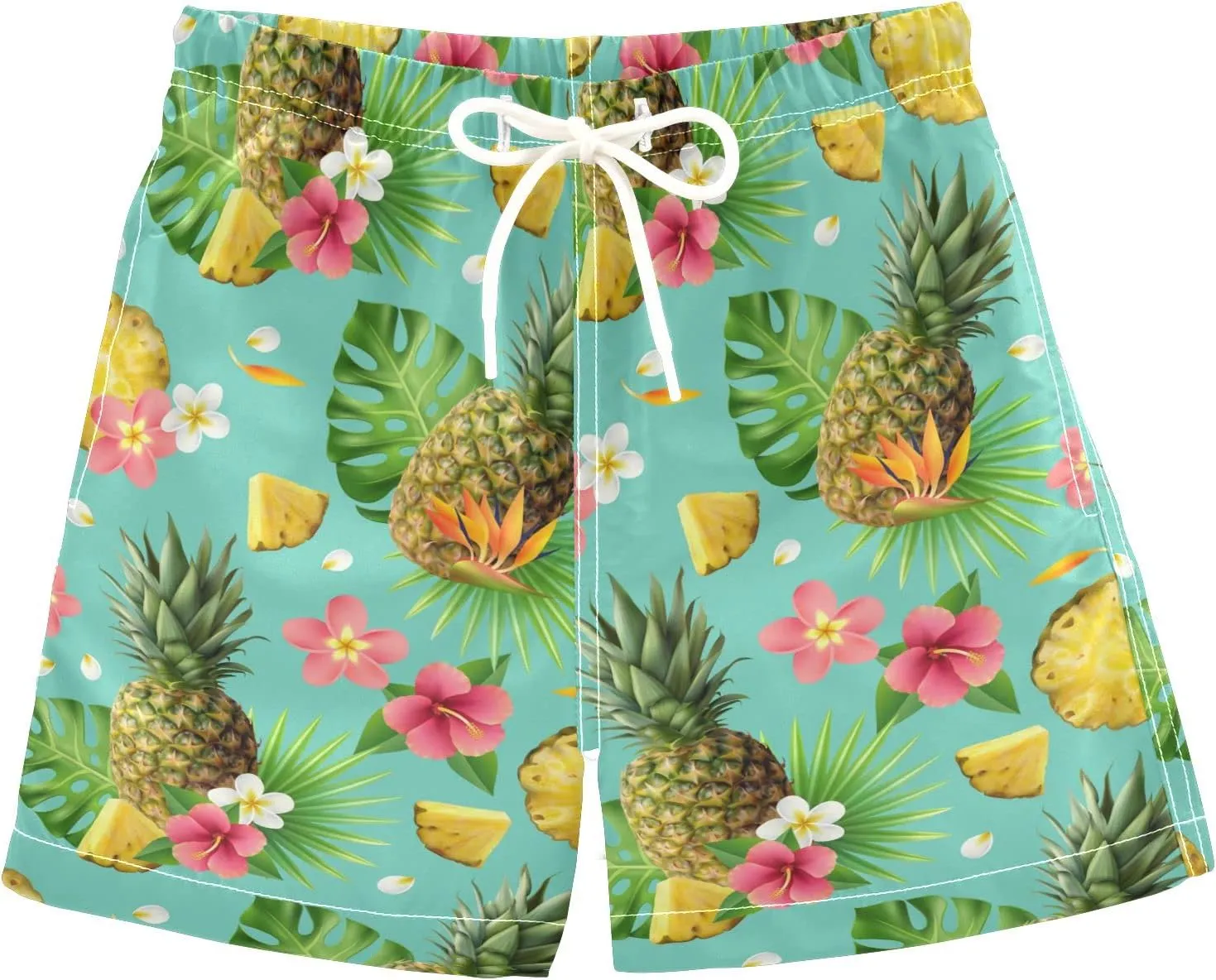 Dussdil Boy's Swim Trunks Kid's Toddler Swim Board Shorts Bathing Suits Swimwear Swimsuit for Boy