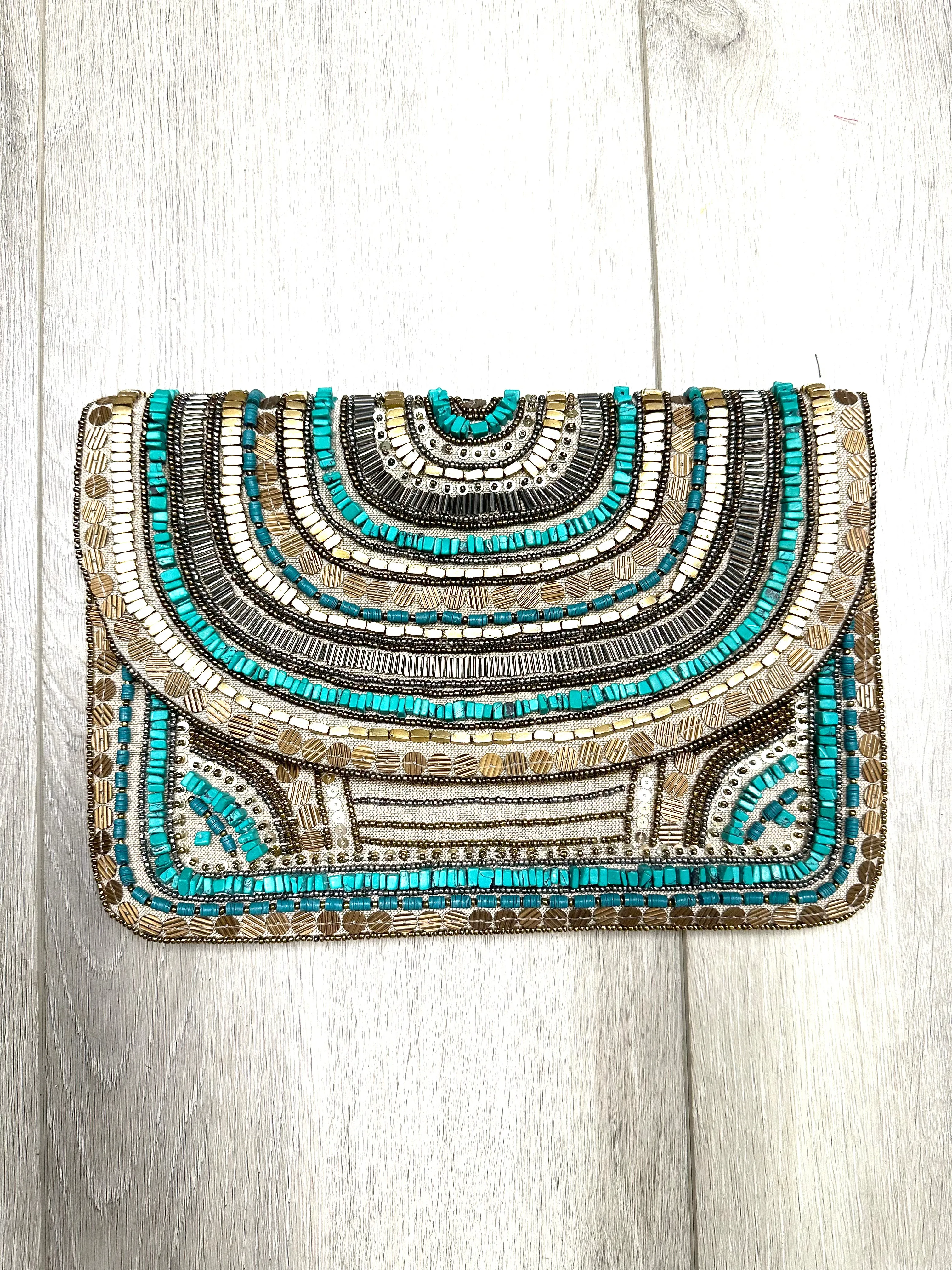 Elegant Beaded Clutch
