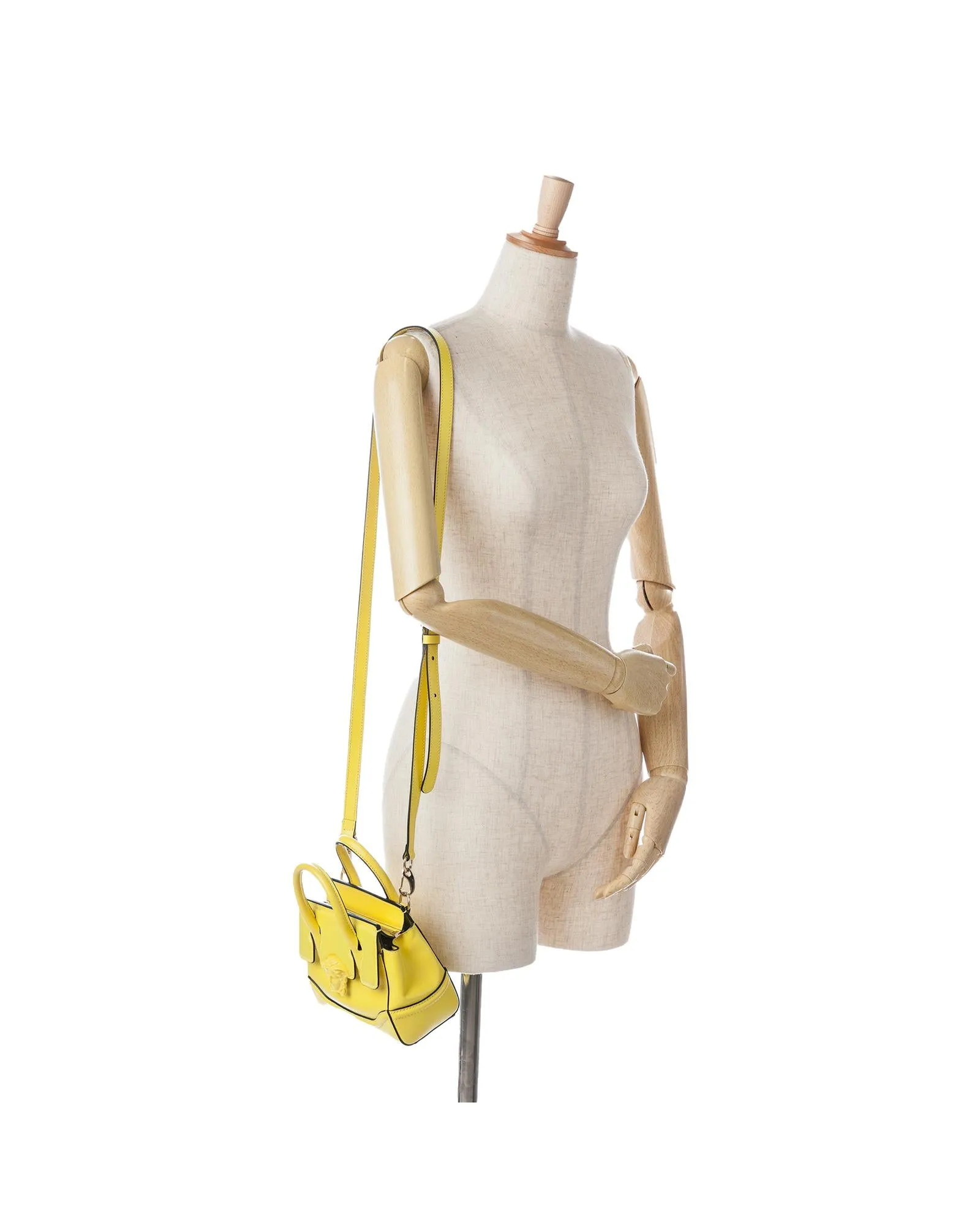 Elegant Calfskin Handbag with Rolled Handles and Detachable Shoulder Strap