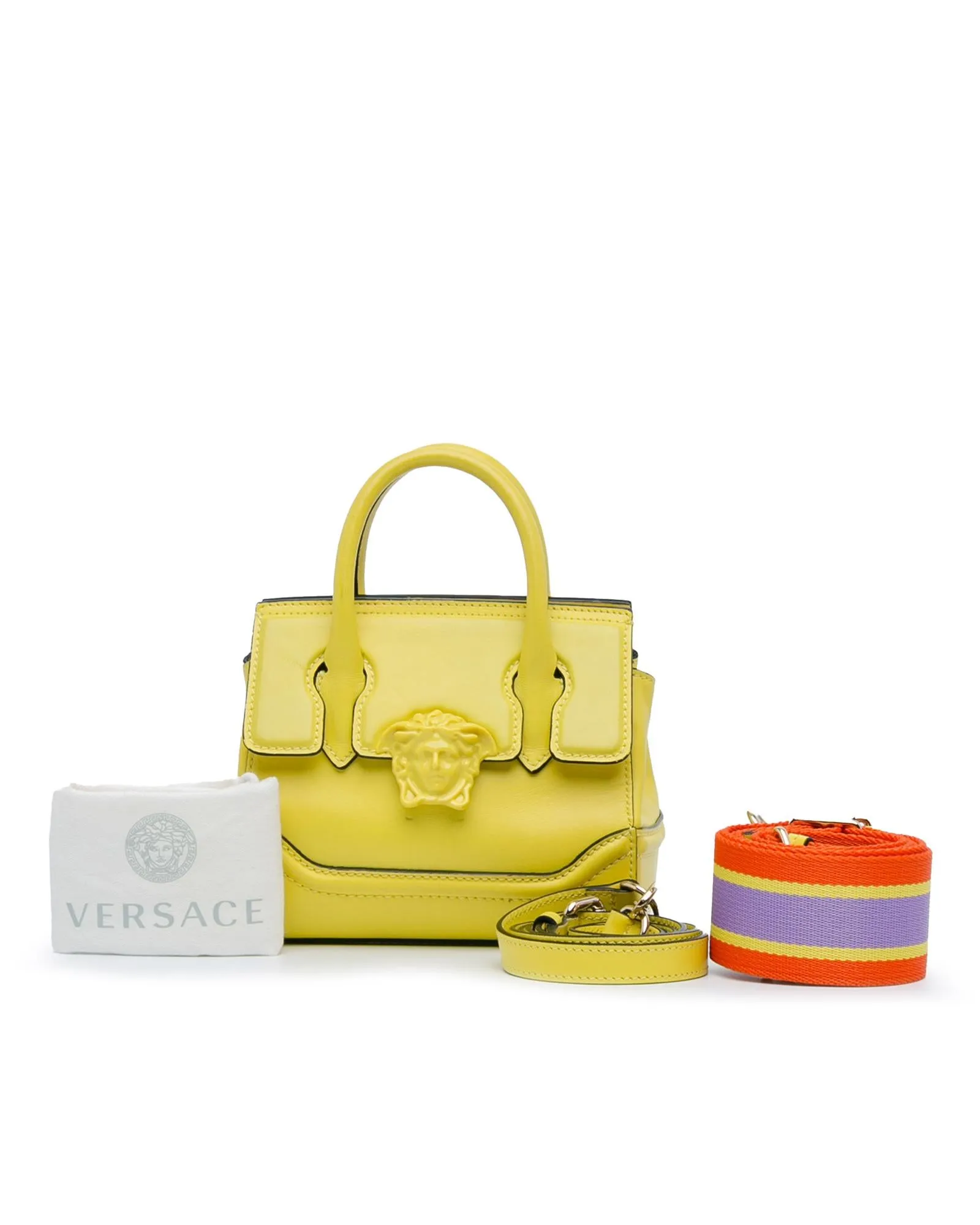 Elegant Calfskin Handbag with Rolled Handles and Detachable Shoulder Strap
