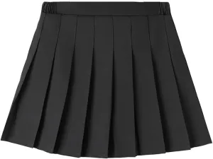 Favorland Little Girls Kids Uniform Pleated Skorts Summer Party School Tennis Skirts