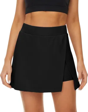 Fengbay Tennis Skirts for Women with Pockets, High Waisted Athletic Golf Skorts Skirts with Shorts