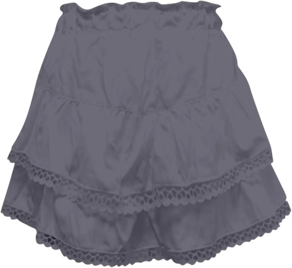 Flowy Asymmetrical Skirt for Women Trendy Casual Ruffle Tiered High Waisted Mini Skirts Summer Golf Tennis Shorts
