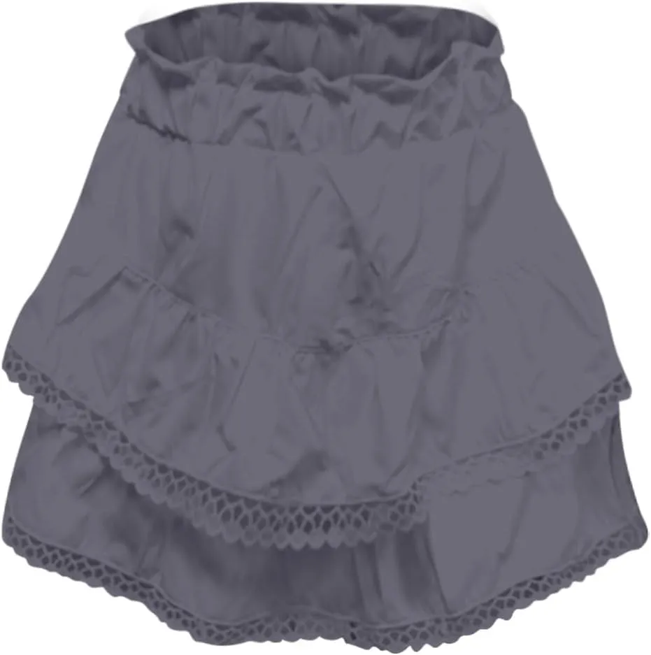 Flowy Asymmetrical Skirt for Women Trendy Casual Ruffle Tiered High Waisted Mini Skirts Summer Golf Tennis Shorts