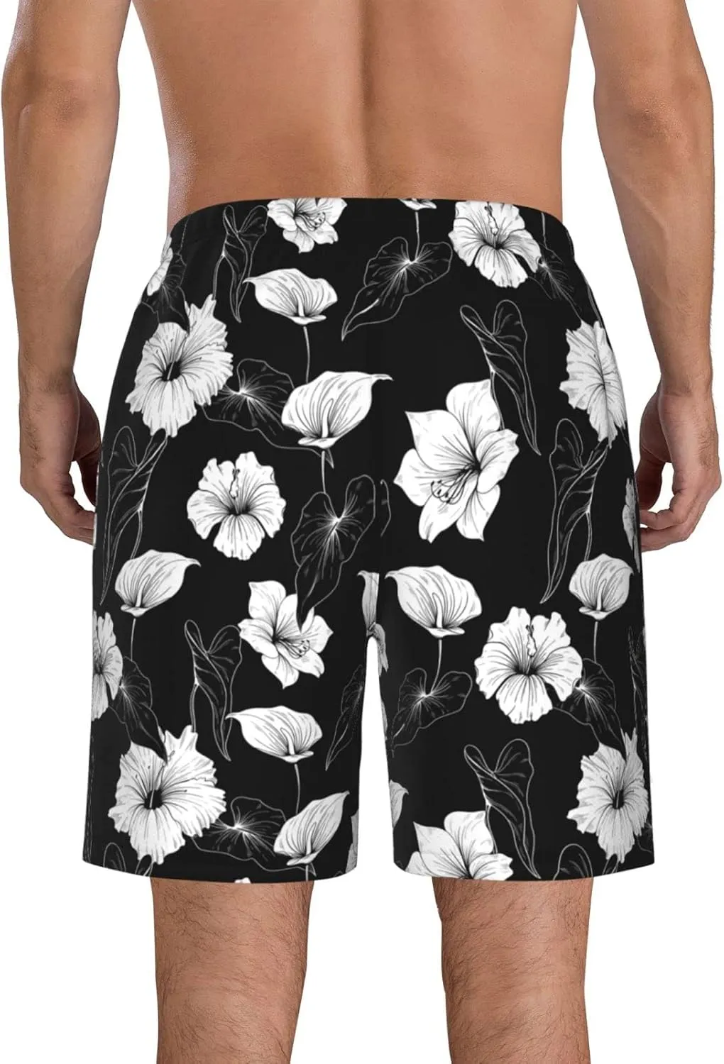 FREEHOTU Men's Swim Trunks Beach Board Shorts Quick Dry Swimwear Sports with Pockets