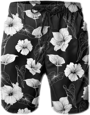 FREEHOTU Men's Swim Trunks Beach Board Shorts Quick Dry Swimwear Sports with Pockets