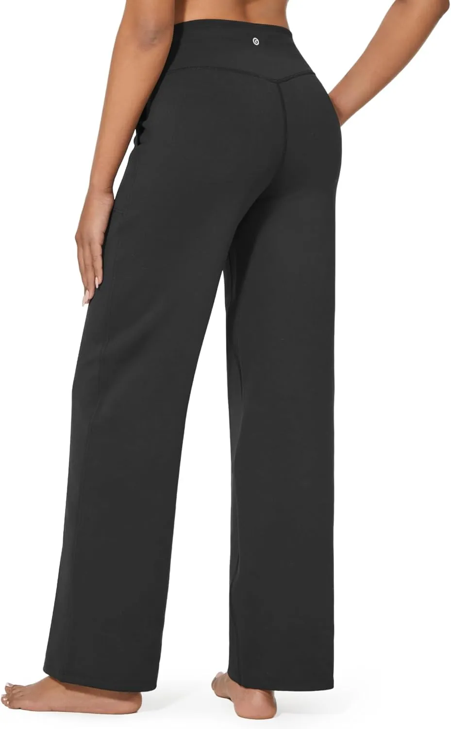 G4Free Wide Leg Sweatpants Women Drawstring Waist Fleece Lined Yoga Pants with Pockets for Winter