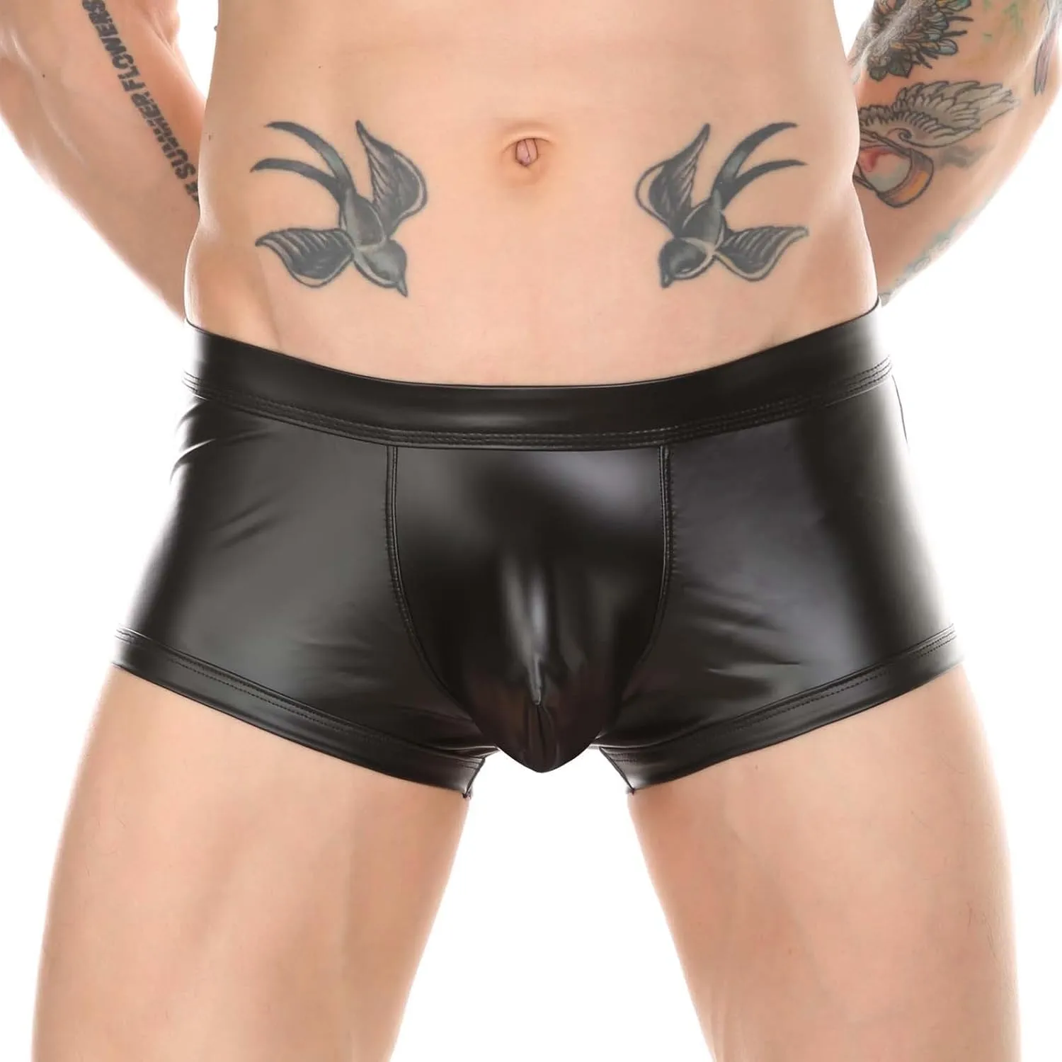 GIERIDUC Mens Underwear with Pouch Boxer Briefs Best Long Underwear for Men Mens Bulge Enhancer Insert Camouflage Underwear