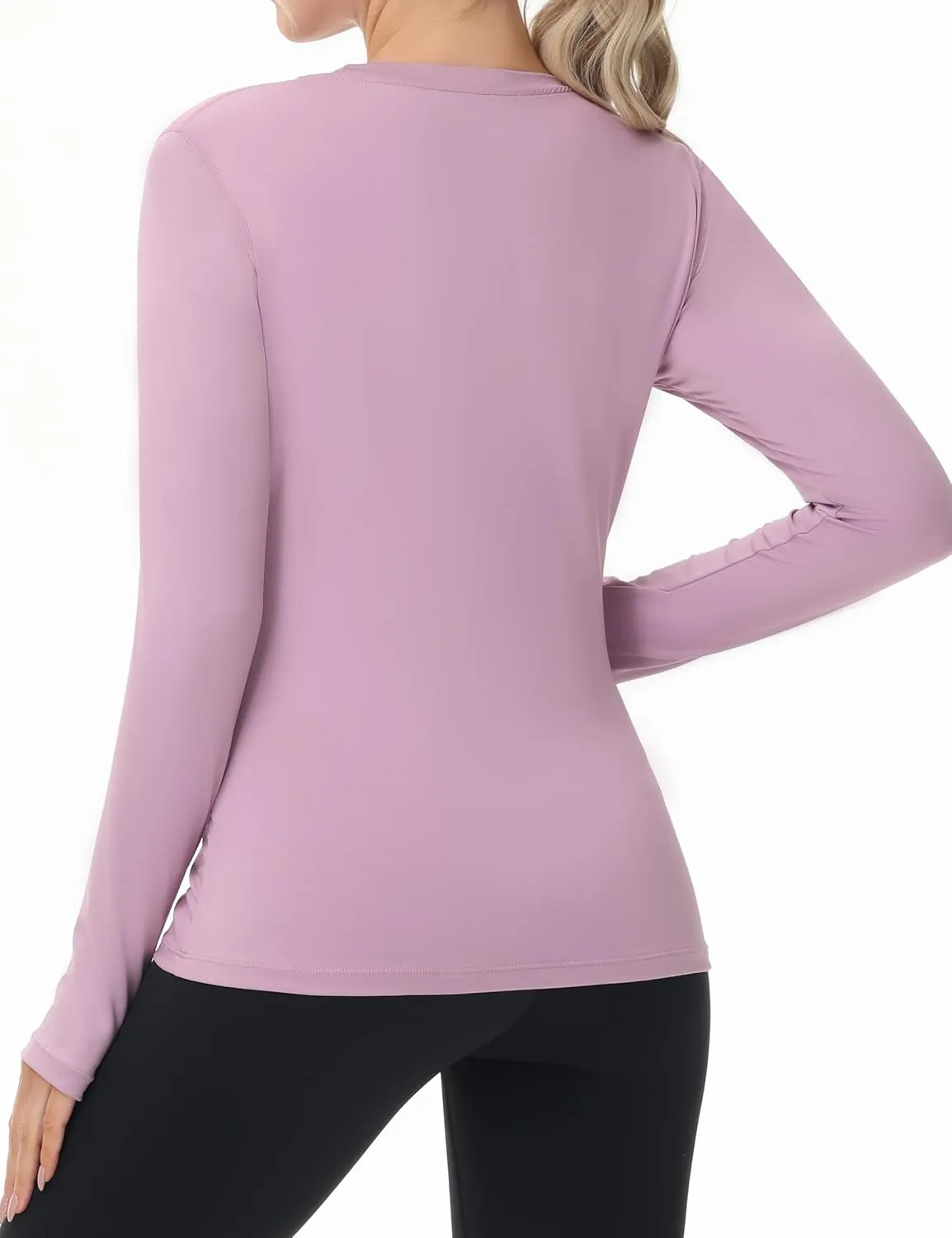 isnowood Women's Sun Protection Long Sleeve Shirts, UPF 50  UV Rash Guard Swim Clothing, Workout Hiking Running Athletic Tops