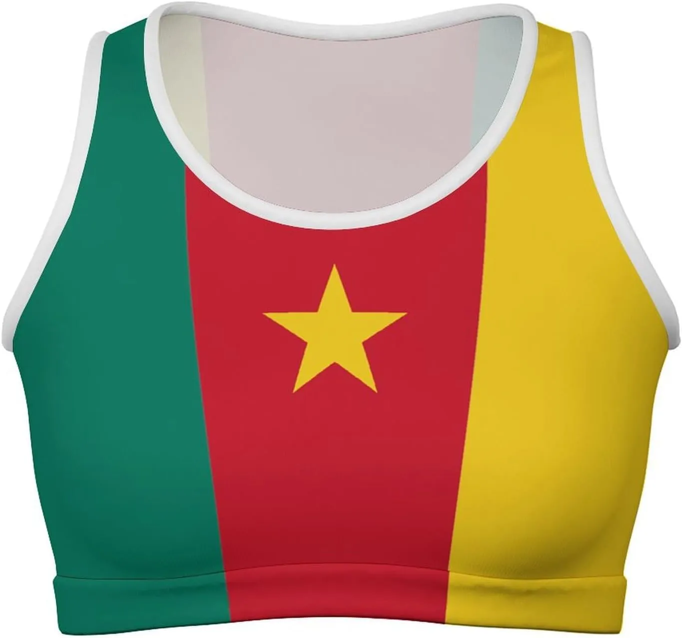 Jamaican Flag Basic Crop Tank Tops Sleeveless Soft Crop Top for Women