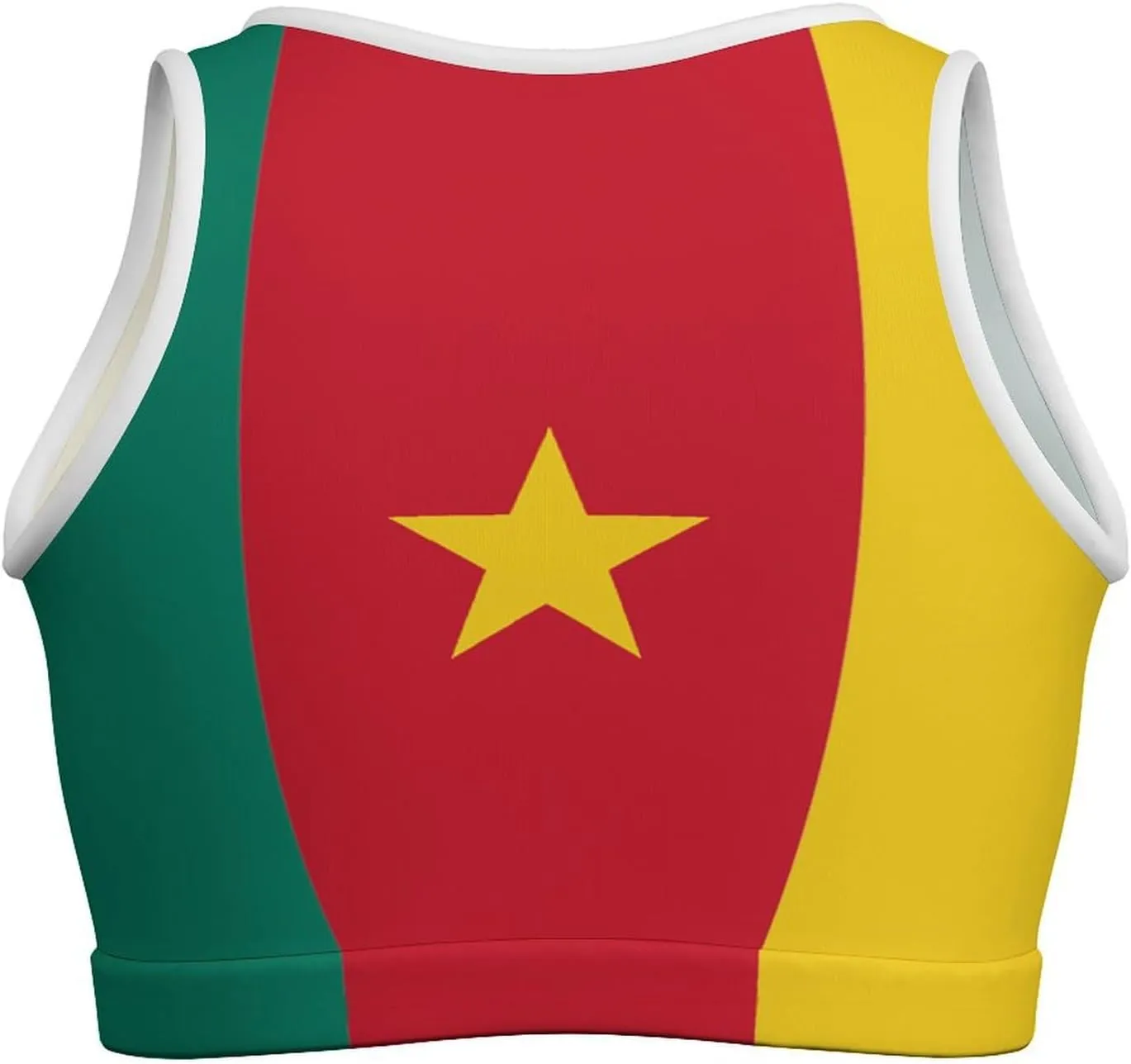 Jamaican Flag Basic Crop Tank Tops Sleeveless Soft Crop Top for Women