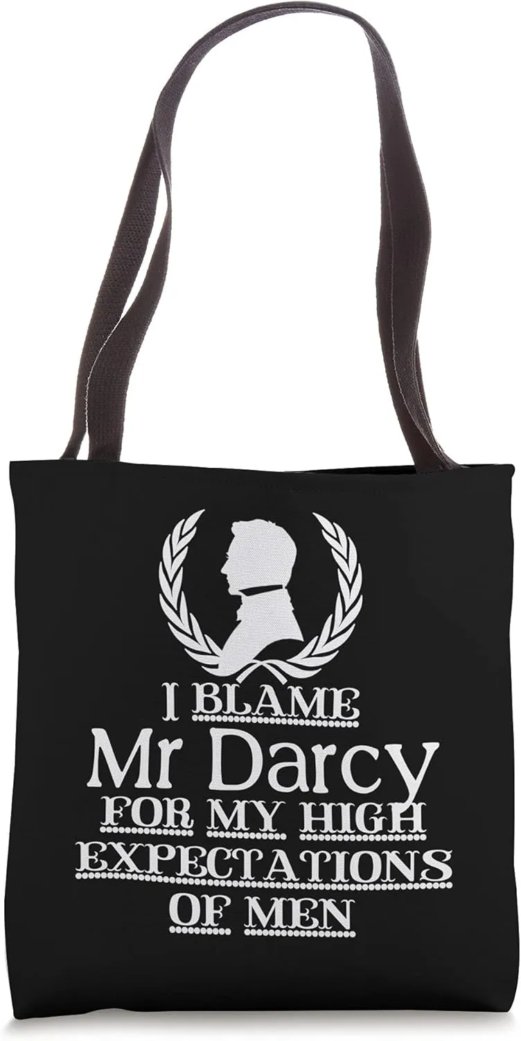 Jane Austen Mr. Darcy Quotes Pride & Prejudice Book Club Tote Bag