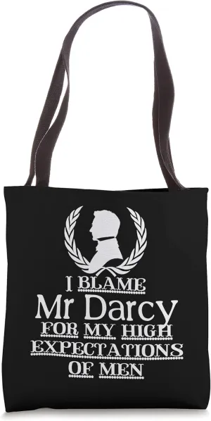 Jane Austen Mr. Darcy Quotes Pride & Prejudice Book Club Tote Bag