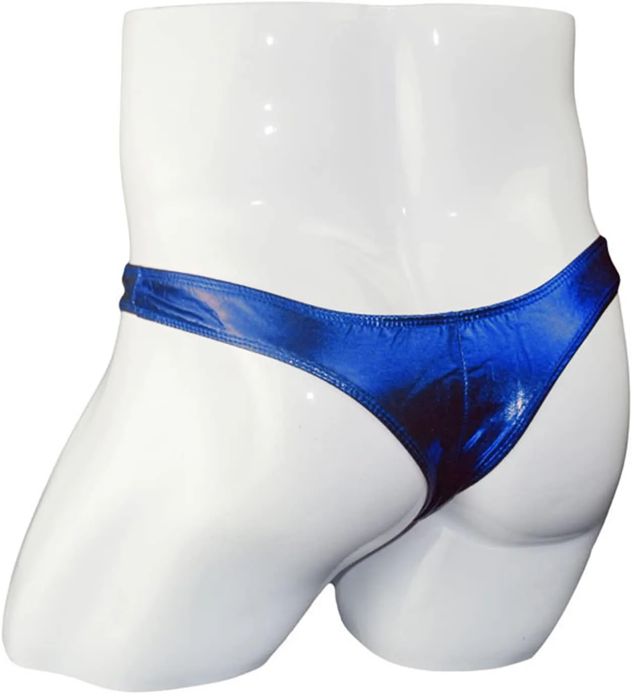 JEsilunmaMY Mens Leather Supporter Underwear Low Waist Long Elephant Nose Bikini Briefs Sport Jockstrap Lingerie Underpants