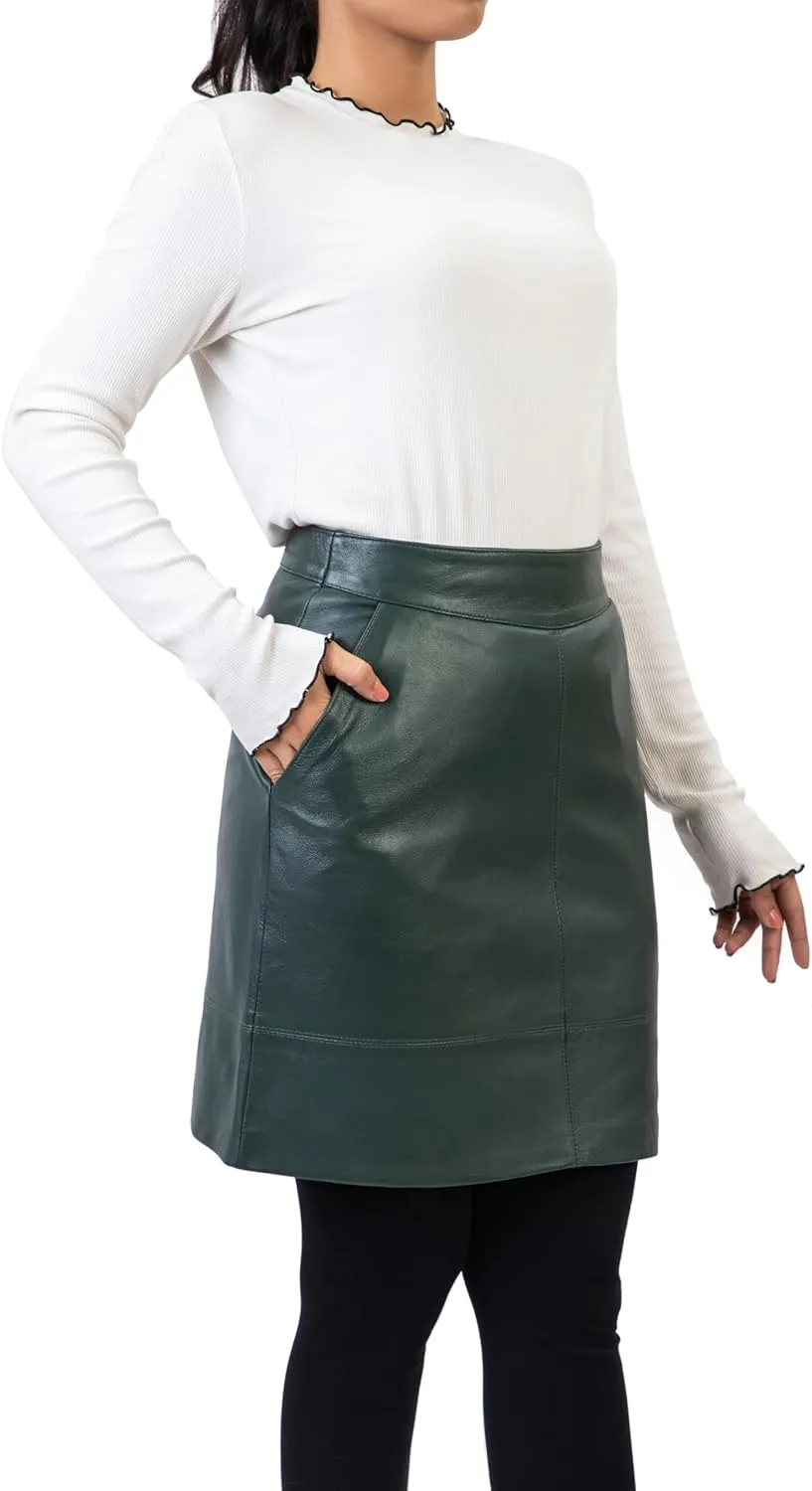 Jild Leather Skirts for Women High Waisted Skirt Mini Skirts for Women
