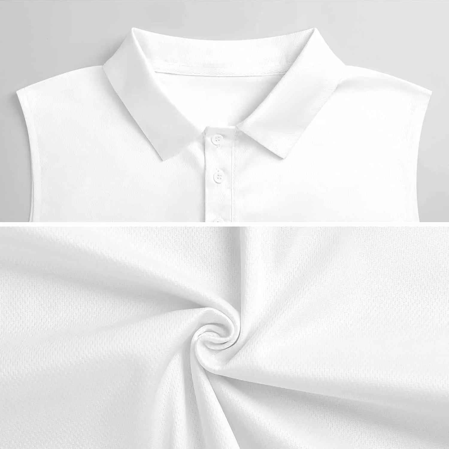 JooMeryer Women Golf Shirt Sleevless Lapel Collar Button Up Quick Dry Tank Top Polo Shirts