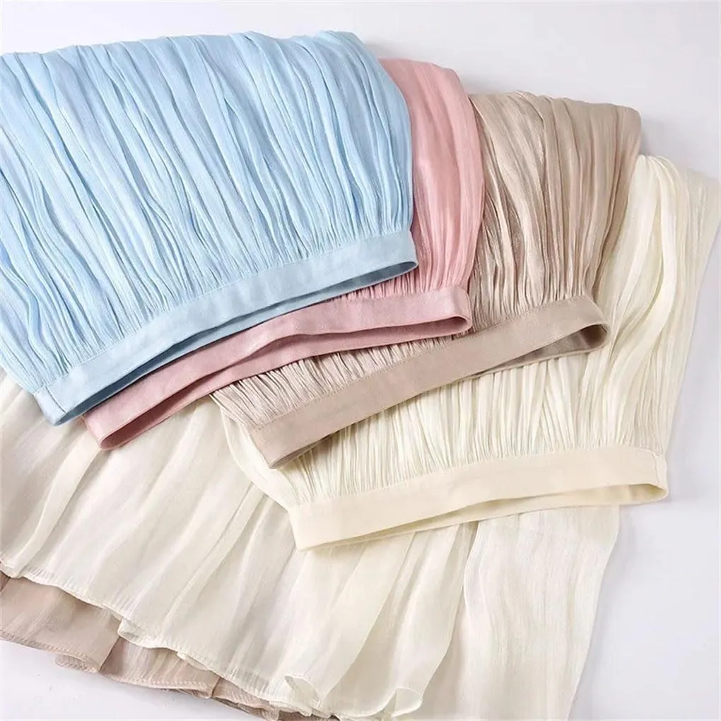 Ladies Emperament Long Skirt Solid Color All-Match A-Line Skirts Streetwear