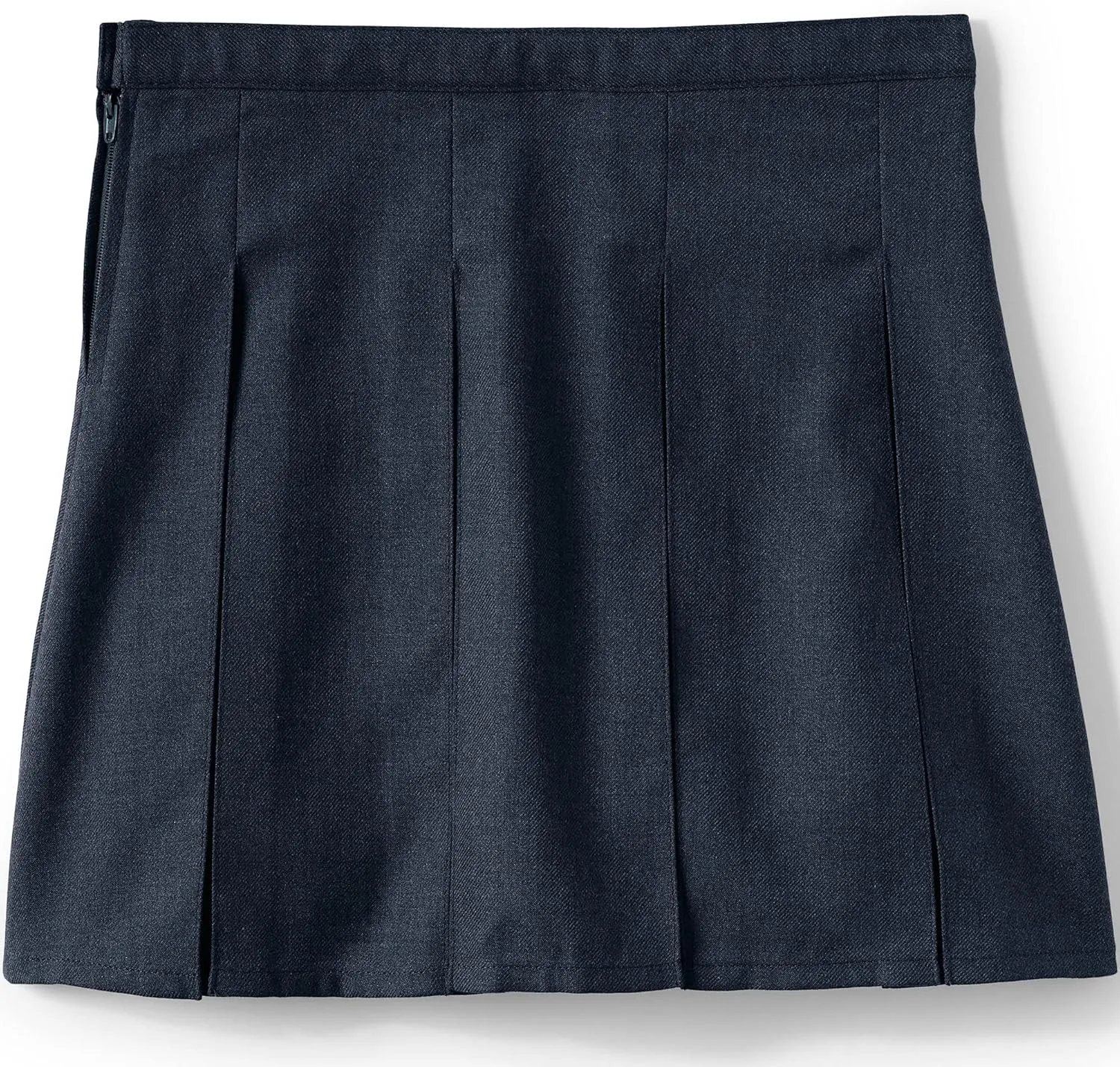 Lands' End School Uniform Girls Solid Box Pleat Skirt Top of Knee