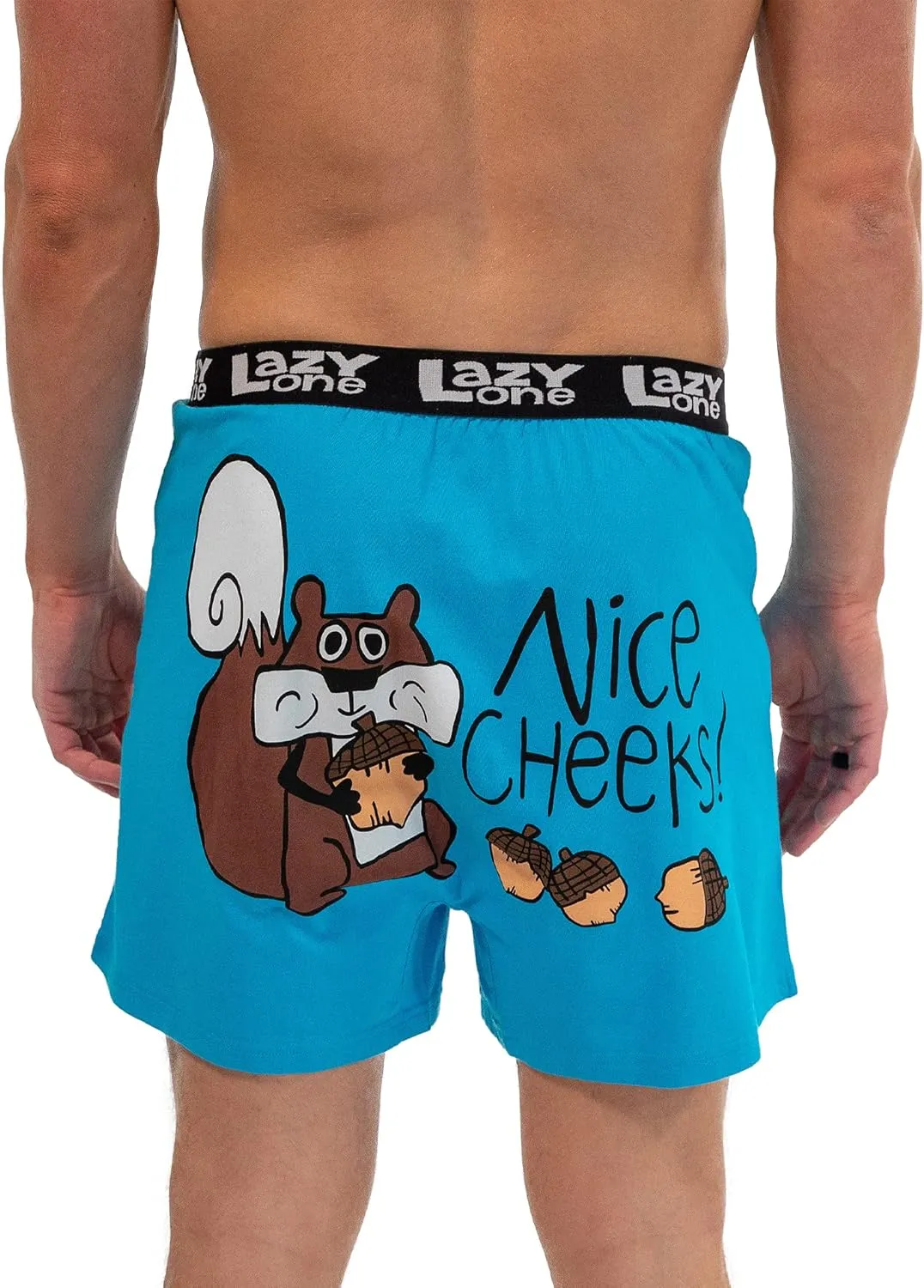 Lazy One Funny Animal Boxers, Novelty Boxer Shorts, Humorous Underwear, Gag Gifts for Men, Funny Bear Boxers