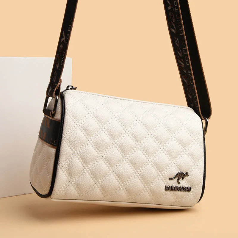 Leather small bag for women new style trendy leather crossbody bag fashionable soft leather shoulder bag
