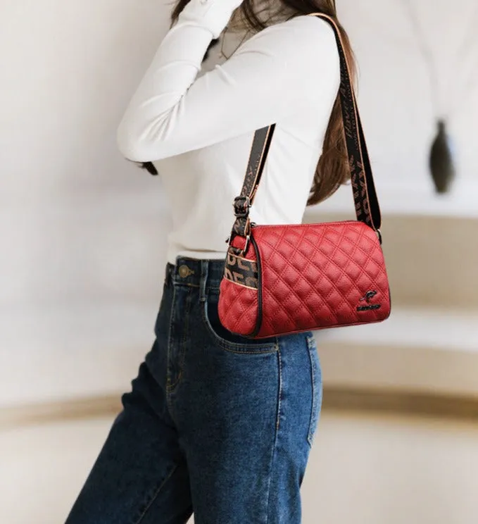 Leather small bag for women new style trendy leather crossbody bag fashionable soft leather shoulder bag